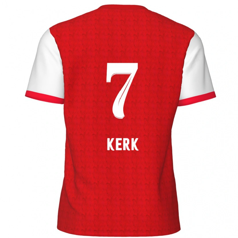 Danxen Kvinnor Gyrano Kerk #7 Röd Vit Hemmatröja Matchtröjor 2024/25 Tröjor T-Tröja