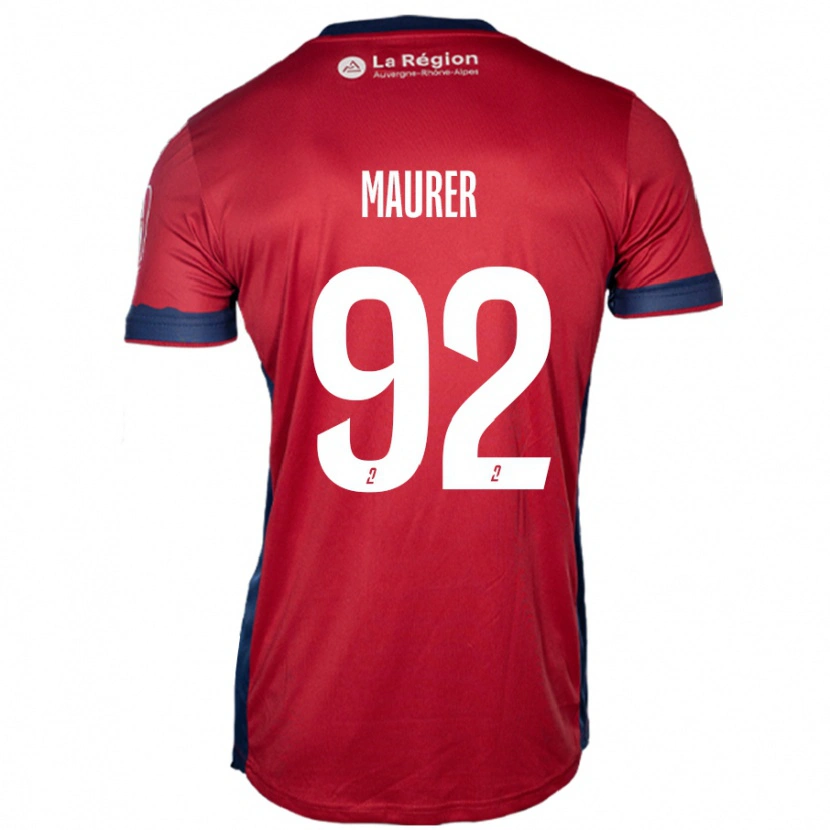 Danxen Kvinnor Aïman Maurer #92 Ljus Vinröd Hemmatröja Matchtröjor 2024/25 Tröjor T-Tröja