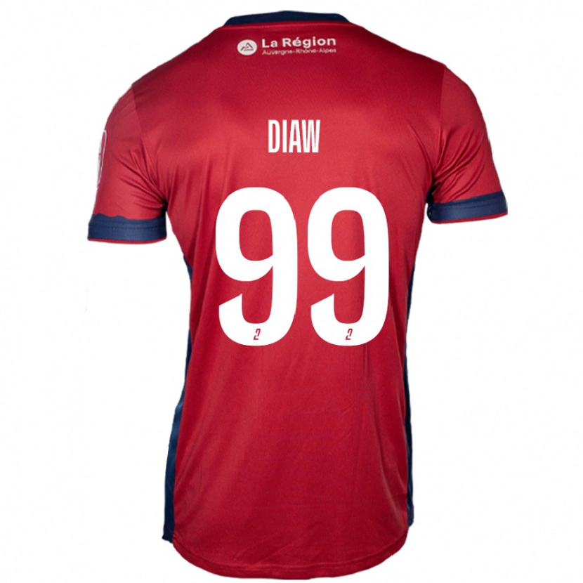 Danxen Kvinnor Mory Diaw #99 Ljus Vinröd Hemmatröja Matchtröjor 2024/25 Tröjor T-Tröja