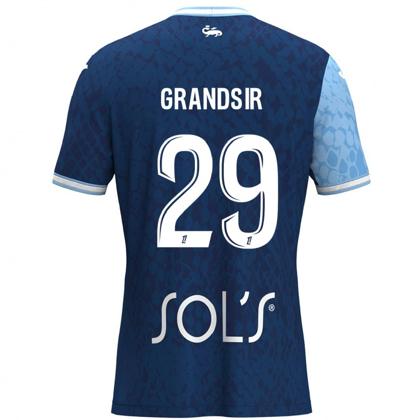 Danxen Kvinnor Samuel Grandsir #29 Himmelsblå Mörkblå Hemmatröja Matchtröjor 2024/25 Tröjor T-Tröja