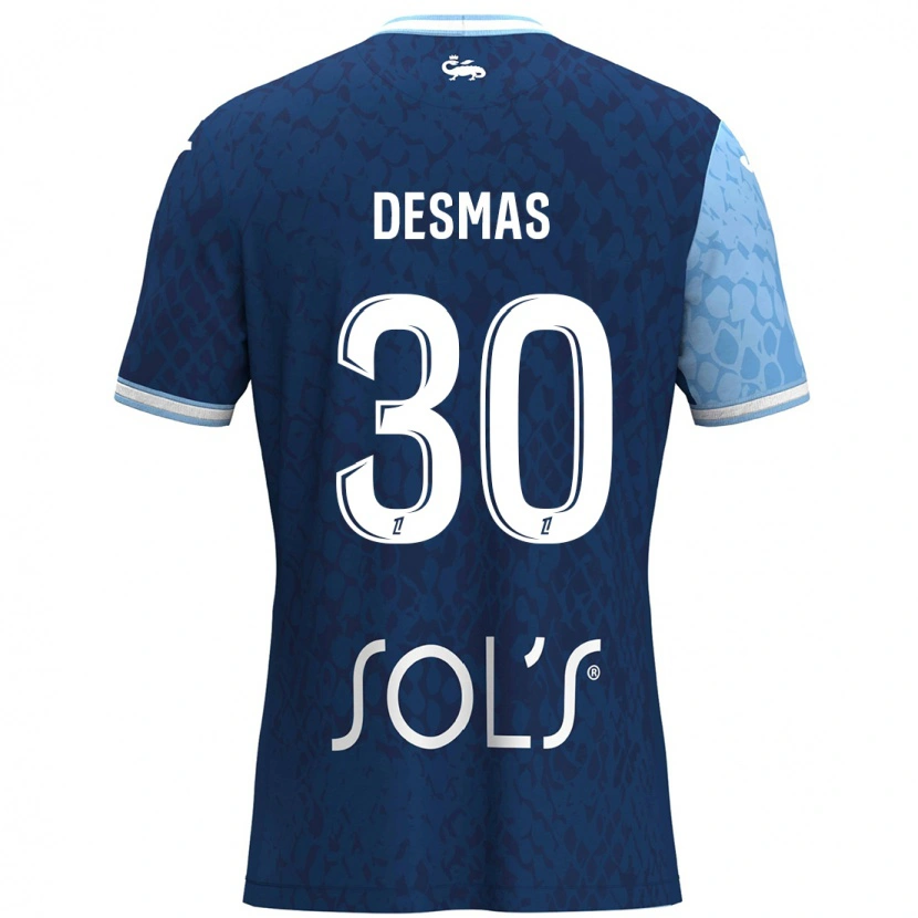 Danxen Kvinnor Arthur Desmas #30 Himmelsblå Mörkblå Hemmatröja Matchtröjor 2024/25 Tröjor T-Tröja