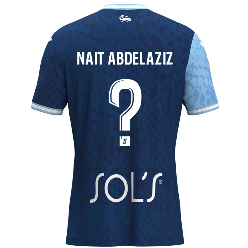 Danxen Kvinnor Elias Naït Abdelaziz #0 Himmelsblå Mörkblå Hemmatröja Matchtröjor 2024/25 Tröjor T-Tröja