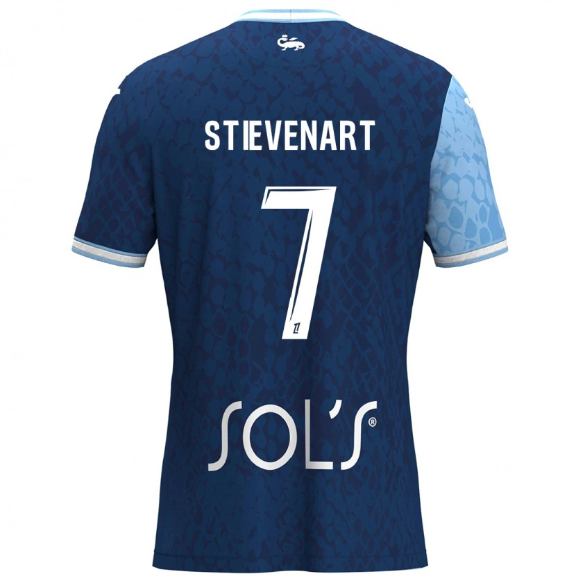Danxen Kvinnor Zoé Stievenart #7 Himmelsblå Mörkblå Hemmatröja Matchtröjor 2024/25 Tröjor T-Tröja
