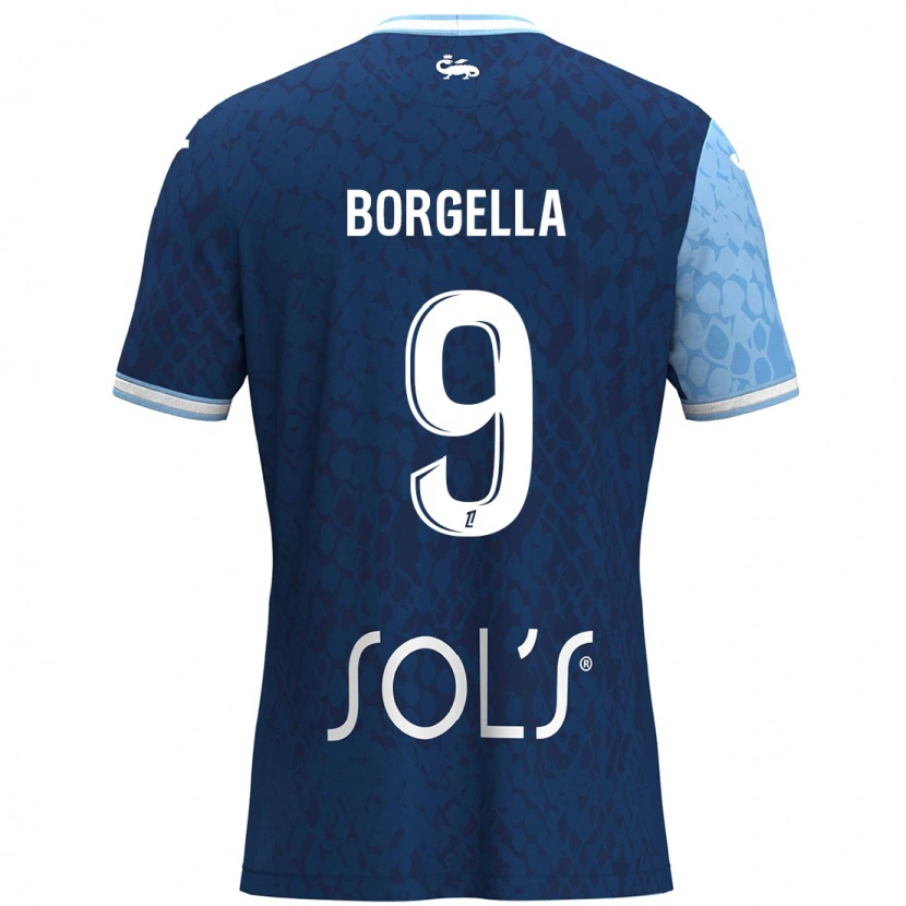 Danxen Kvinnor Roselord Borgella #9 Himmelsblå Mörkblå Hemmatröja Matchtröjor 2024/25 Tröjor T-Tröja