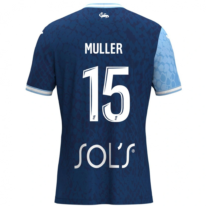 Danxen Kvinnor Laura Muller #15 Himmelsblå Mörkblå Hemmatröja Matchtröjor 2024/25 Tröjor T-Tröja