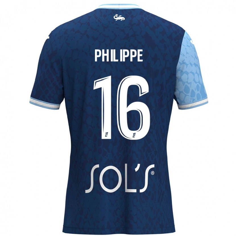 Danxen Kvinnor Laëtitia Philippe #16 Himmelsblå Mörkblå Hemmatröja Matchtröjor 2024/25 Tröjor T-Tröja