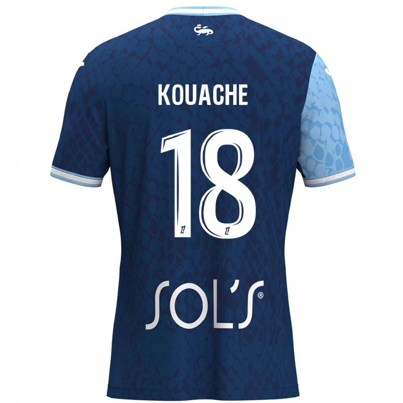 Danxen Kvinnor Éva Kouache #18 Himmelsblå Mörkblå Hemmatröja Matchtröjor 2024/25 Tröjor T-Tröja