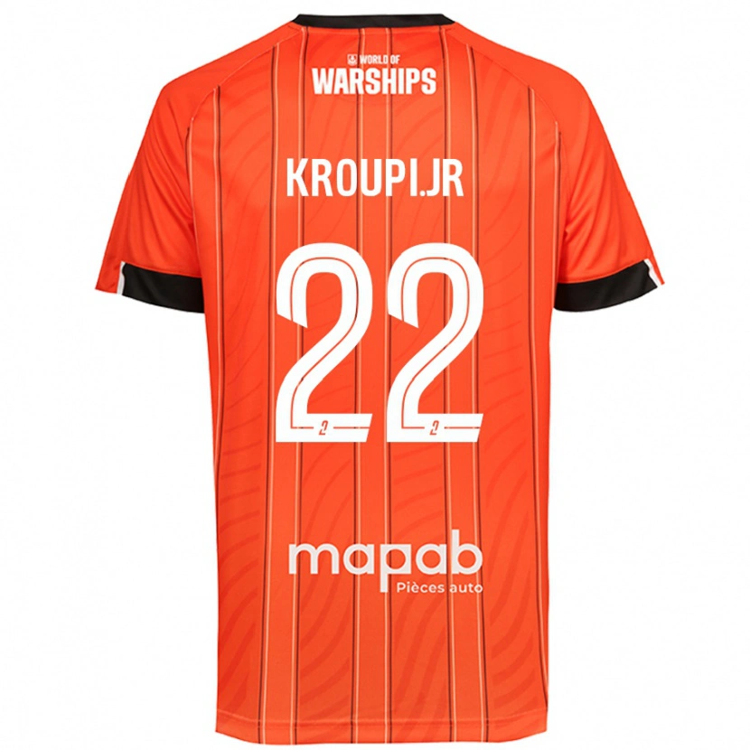 Danxen Kvinnor Eli Junior Kroupi #22 Orange Hemmatröja Matchtröjor 2024/25 Tröjor T-Tröja