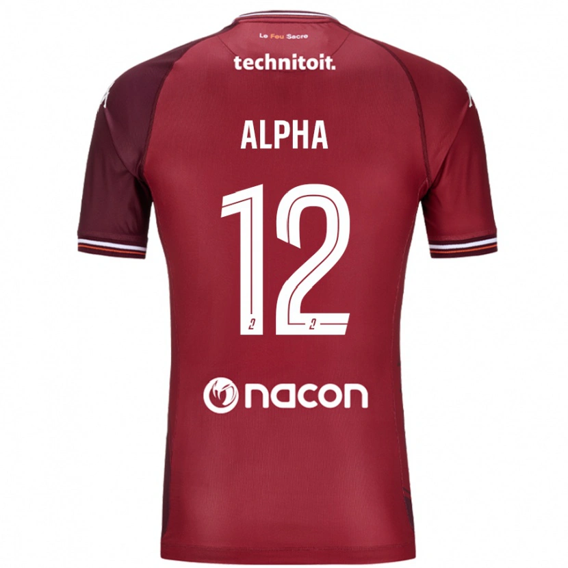 Danxen Kvinnor Alpha Touré #12 Röda Granata Hemmatröja Matchtröjor 2024/25 Tröjor T-Tröja