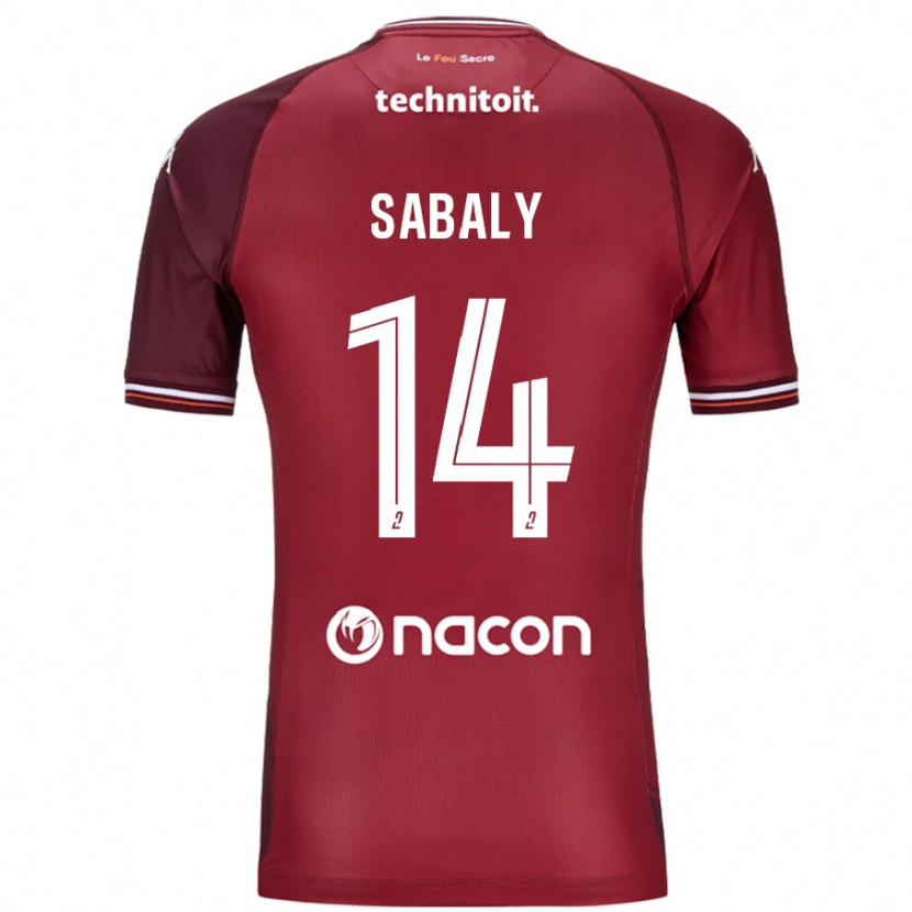 Danxen Kvinnor Cheikh Sabaly #14 Röda Granata Hemmatröja Matchtröjor 2024/25 Tröjor T-Tröja