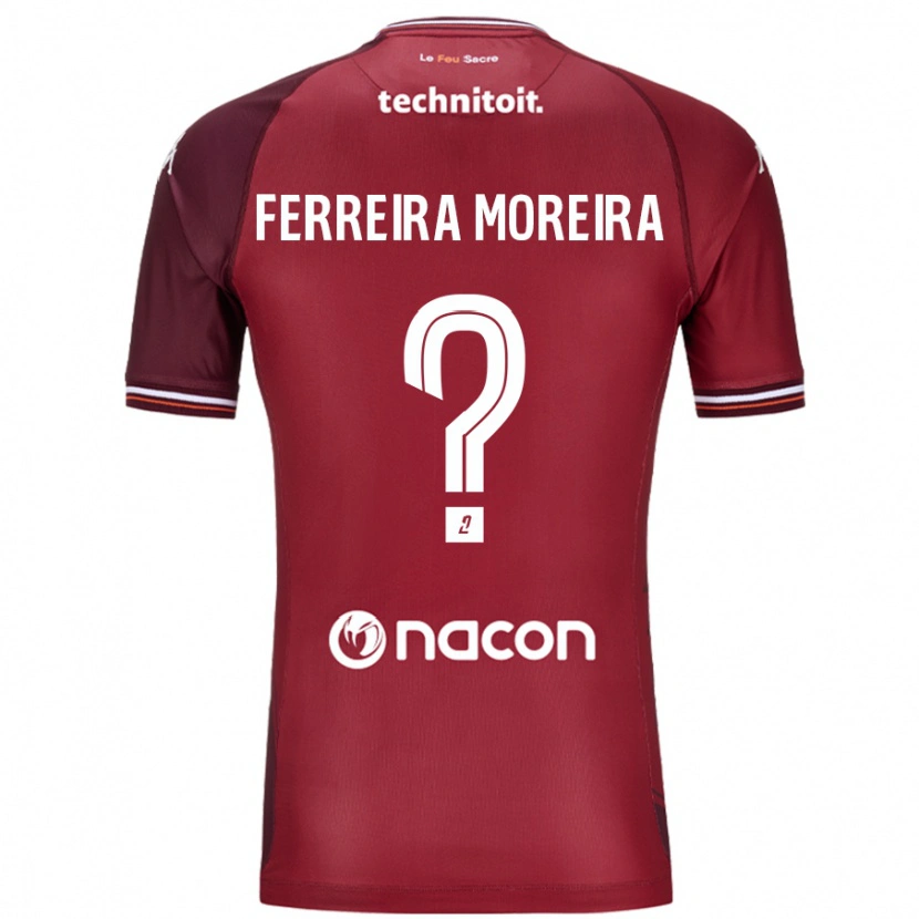 Danxen Kvinnor Ruben Ferreira Moreira #0 Röda Granata Hemmatröja Matchtröjor 2024/25 Tröjor T-Tröja