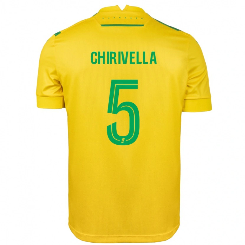 Danxen Kvinnor Pedro Chirivella #5 Gul Grön Hemmatröja Matchtröjor 2024/25 Tröjor T-Tröja