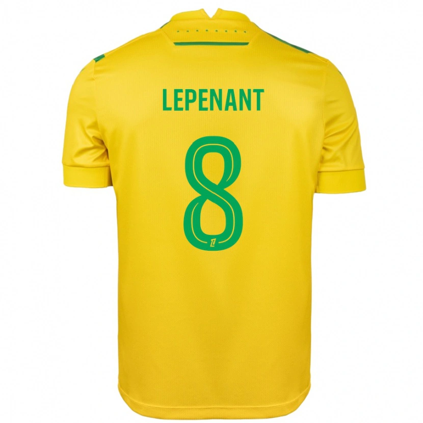 Danxen Kvinnor Johann Lepenant #8 Gul Grön Hemmatröja Matchtröjor 2024/25 Tröjor T-Tröja