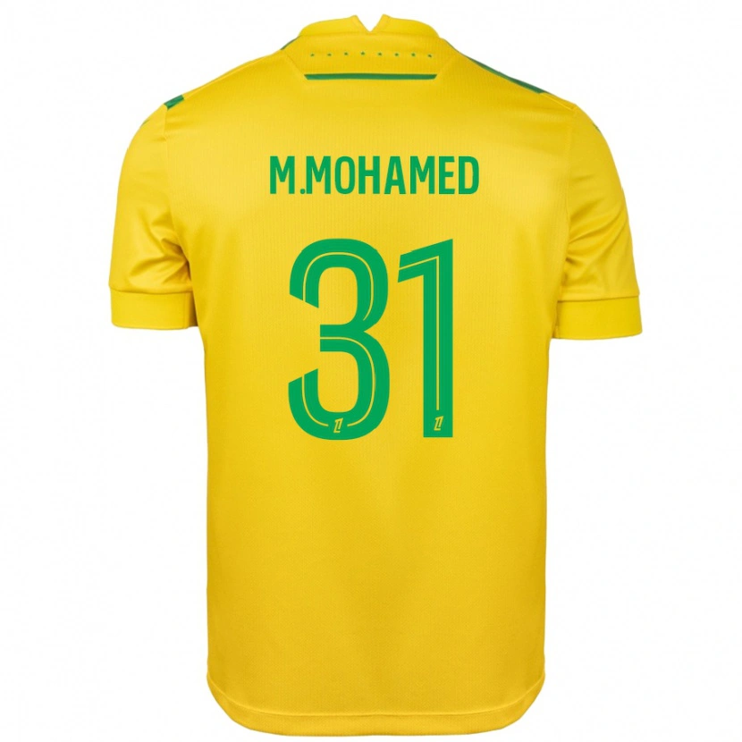 Danxen Kvinnor Mostafa Mohamed #31 Gul Grön Hemmatröja Matchtröjor 2024/25 Tröjor T-Tröja