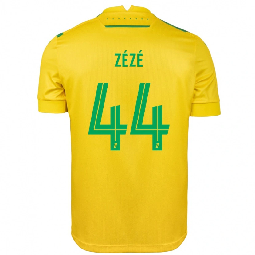 Danxen Kvinnor Nathan Zézé #44 Gul Grön Hemmatröja Matchtröjor 2024/25 Tröjor T-Tröja