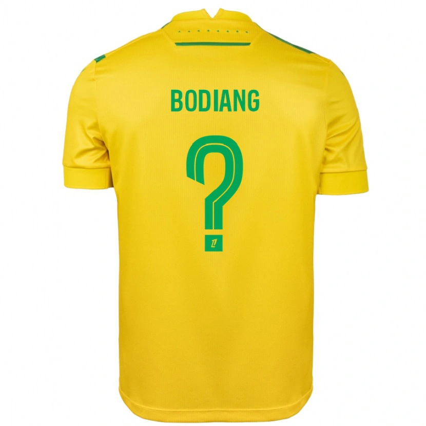 Danxen Kvinnor Moutanabi Bodiang #0 Gul Grön Hemmatröja Matchtröjor 2024/25 Tröjor T-Tröja