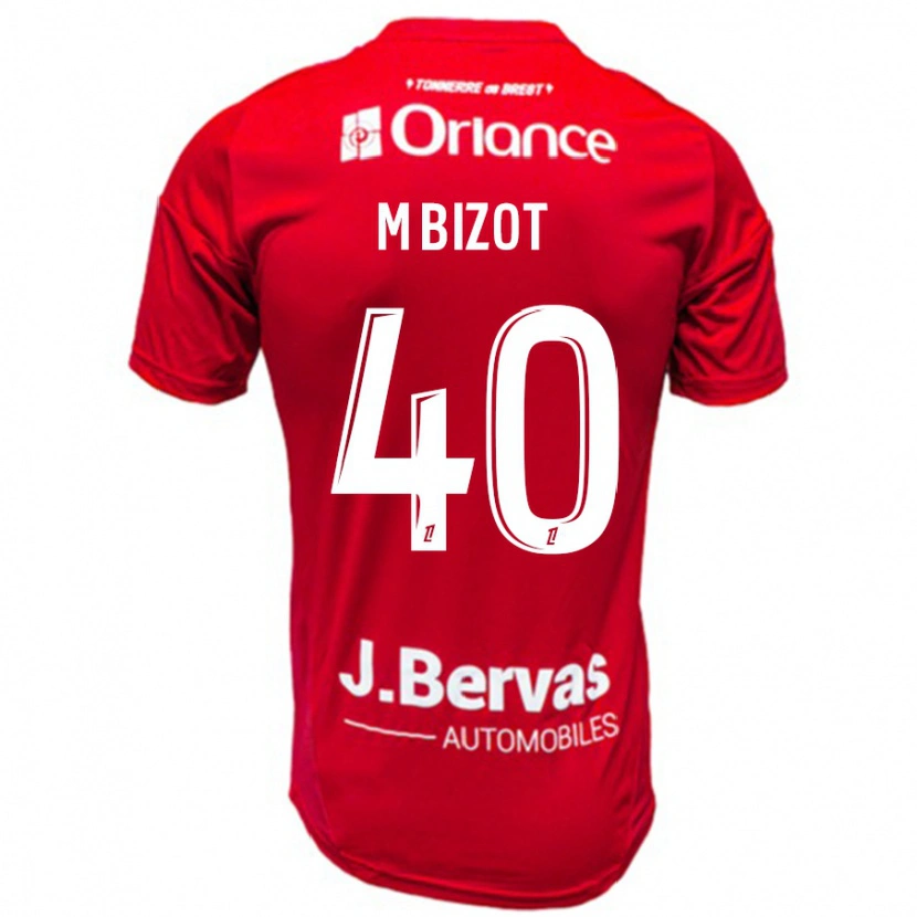 Danxen Kvinnor Marco Bizot #40 Röd Vit Hemmatröja Matchtröjor 2024/25 Tröjor T-Tröja
