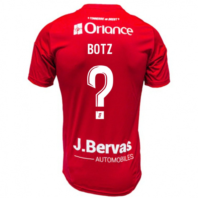 Danxen Kvinnor Léo Botz #0 Röd Vit Hemmatröja Matchtröjor 2024/25 Tröjor T-Tröja