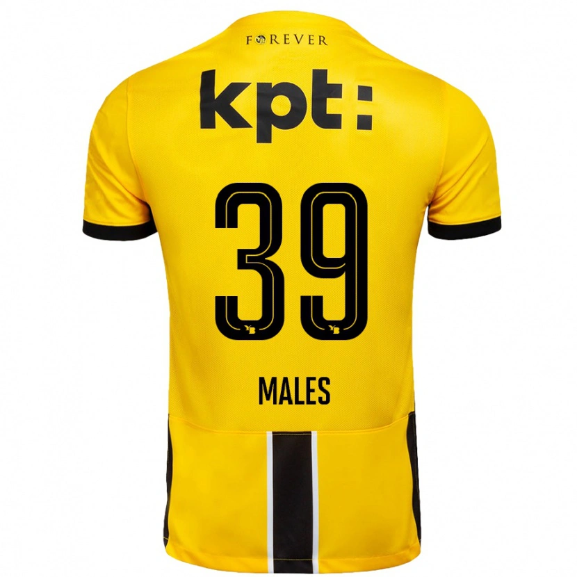 Danxen Kvinnor Darian Males #39 Gul Svart Hemmatröja Matchtröjor 2024/25 Tröjor T-Tröja