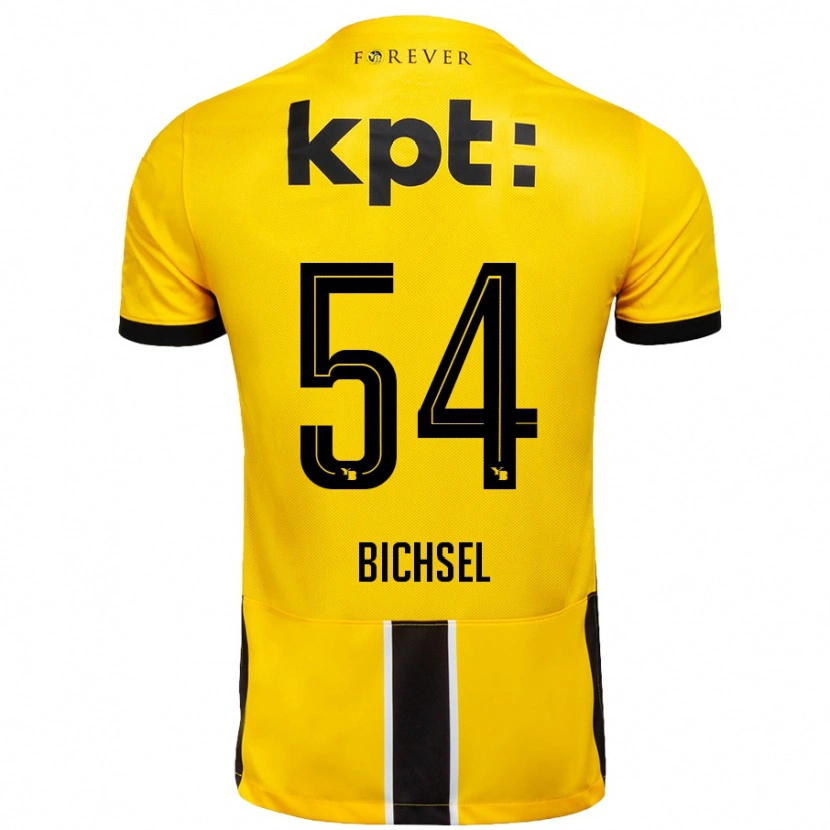 Danxen Kvinnor Joel Bichsel #54 Gul Svart Hemmatröja Matchtröjor 2024/25 Tröjor T-Tröja