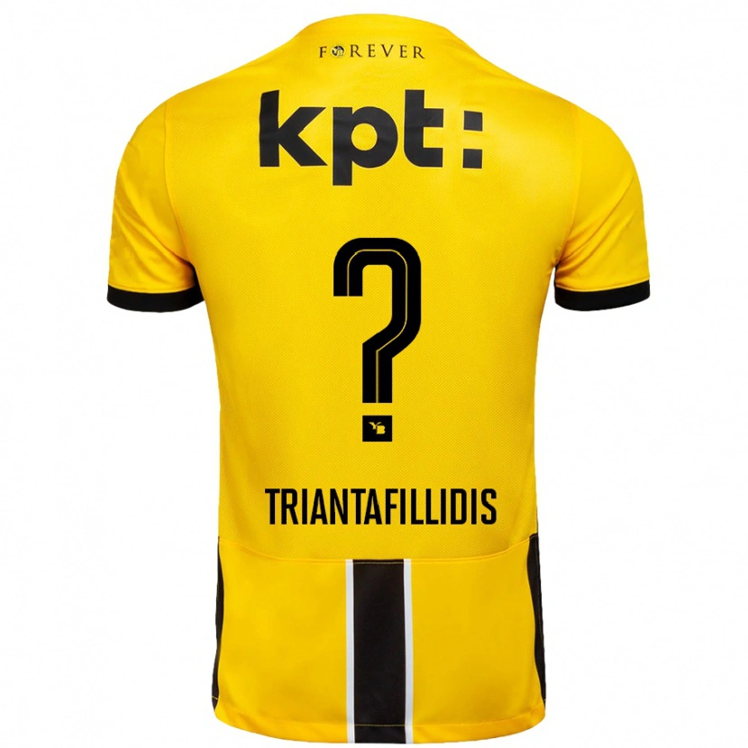 Danxen Kvinnor Nevin Triantafillidis #0 Gul Svart Hemmatröja Matchtröjor 2024/25 Tröjor T-Tröja