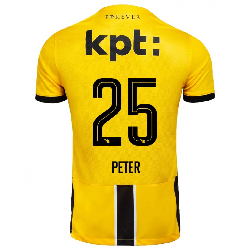 Danxen Kvinnor Luc Peter #25 Gul Svart Hemmatröja Matchtröjor 2024/25 Tröjor T-Tröja