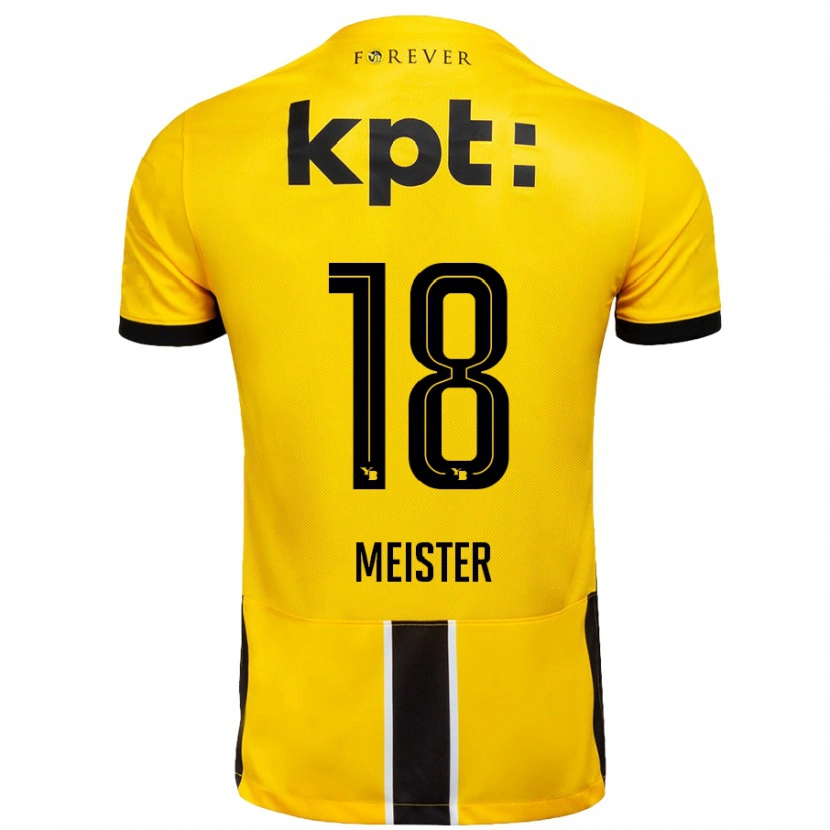 Danxen Kvinnor Wibke Meister #18 Gul Svart Hemmatröja Matchtröjor 2024/25 Tröjor T-Tröja