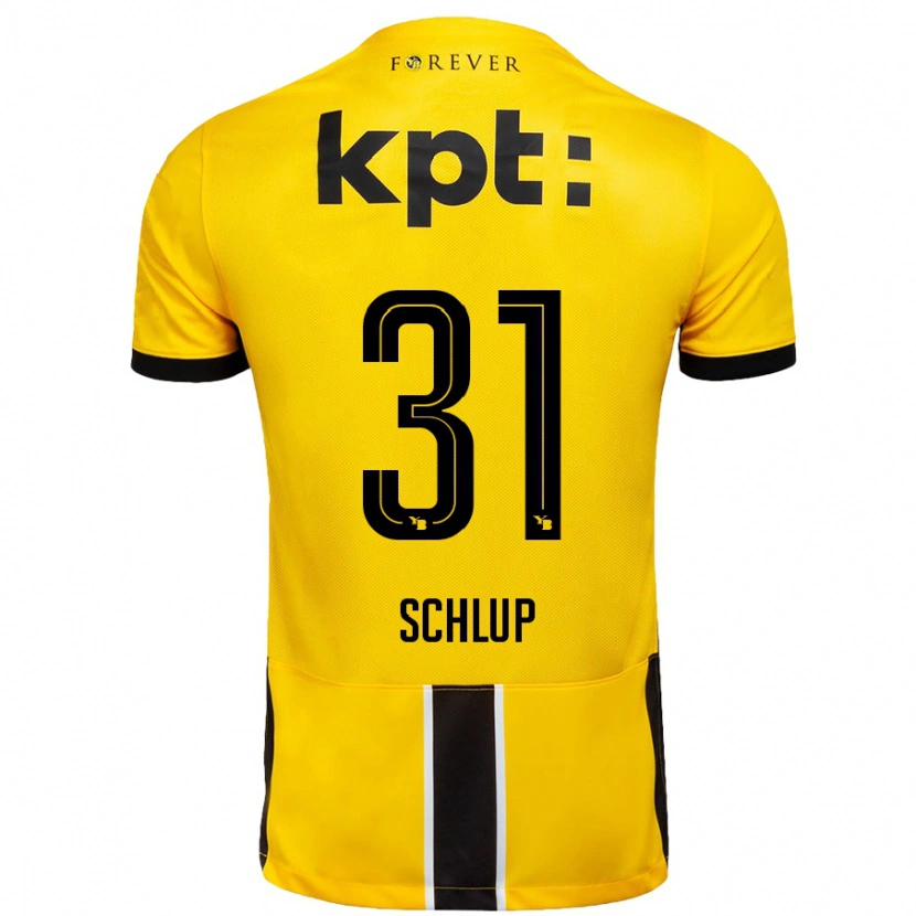 Danxen Kvinnor Giulia Schlup #31 Gul Svart Hemmatröja Matchtröjor 2024/25 Tröjor T-Tröja