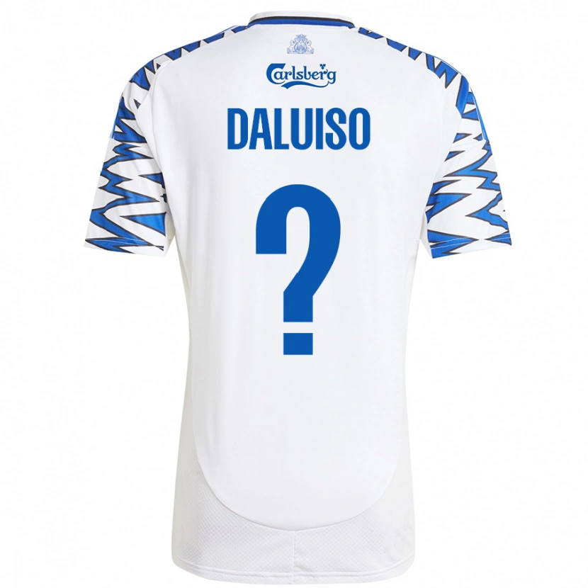 Danxen Kvinnor Christoffer Daluiso #0 Vit Himmelsblå Hemmatröja Matchtröjor 2024/25 Tröjor T-Tröja