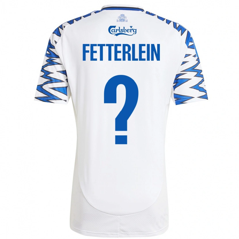 Danxen Kvinnor Sean Fetterlein #0 Vit Himmelsblå Hemmatröja Matchtröjor 2024/25 Tröjor T-Tröja