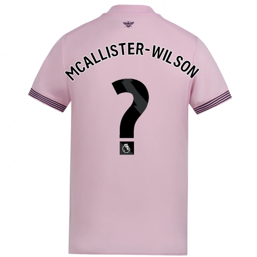 Danxen Kvinnor Zack Mcallister-Wilson #0 Rosa Bortatröja Matchtröjor 2024/25 Tröjor T-Tröja