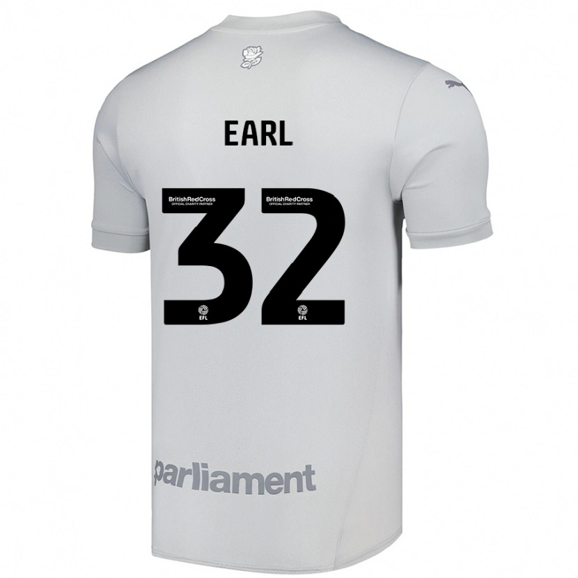Danxen Kvinnor Josh Earl #32 Silvergrå Bortatröja Matchtröjor 2024/25 Tröjor T-Tröja
