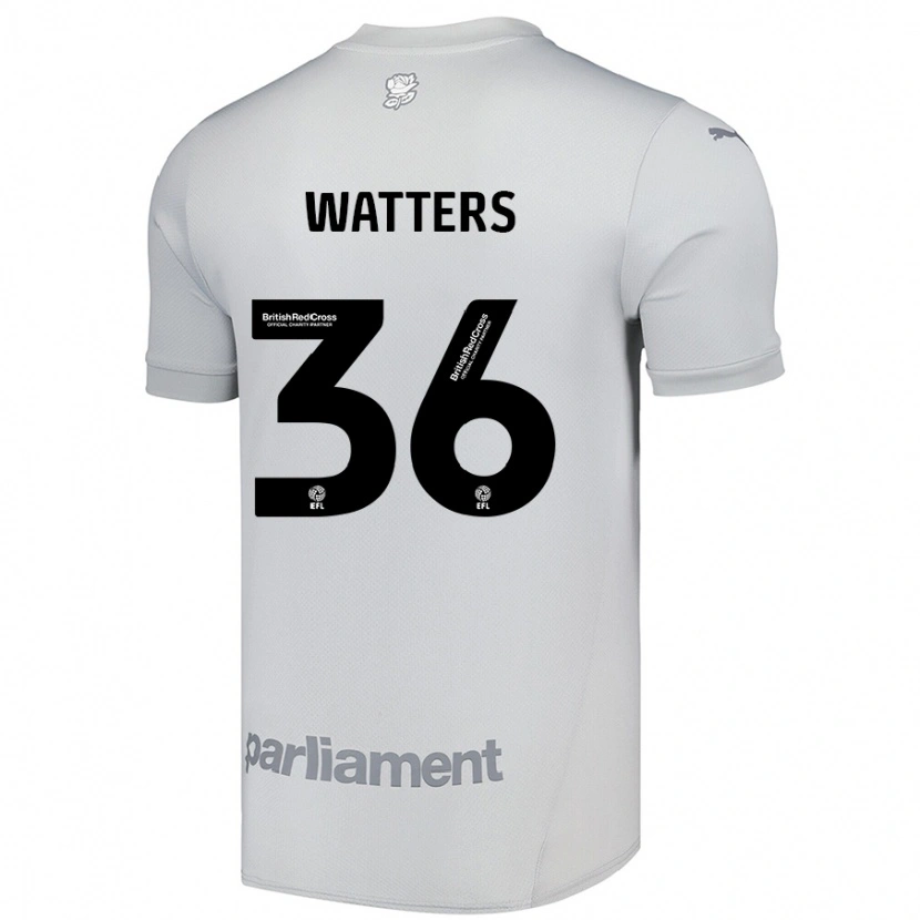 Danxen Kvinnor Max Watters #36 Silvergrå Bortatröja Matchtröjor 2024/25 Tröjor T-Tröja
