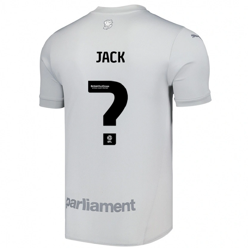 Danxen Kvinnor Jack Woodcock #0 Silvergrå Bortatröja Matchtröjor 2024/25 Tröjor T-Tröja