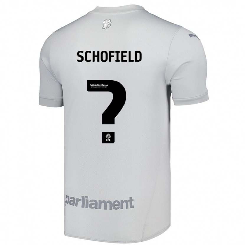 Danxen Kvinnor Eden Schofield #0 Silvergrå Bortatröja Matchtröjor 2024/25 Tröjor T-Tröja