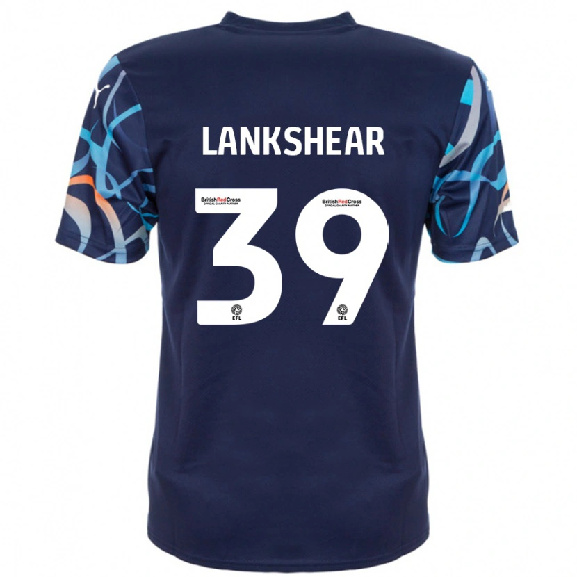 Danxen Kvinnor Alex Lankshear #39 Marinblå Bortatröja Matchtröjor 2024/25 Tröjor T-Tröja