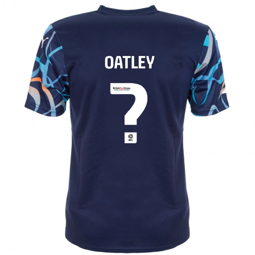 Danxen Kvinnor Lauren Oatley #0 Marinblå Bortatröja Matchtröjor 2024/25 Tröjor T-Tröja