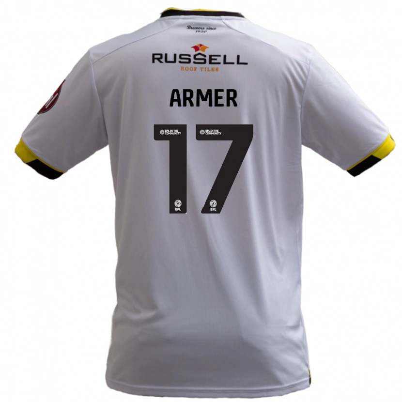 Danxen Kvinnor Jack Armer #17 Vit Bortatröja Matchtröjor 2024/25 Tröjor T-Tröja