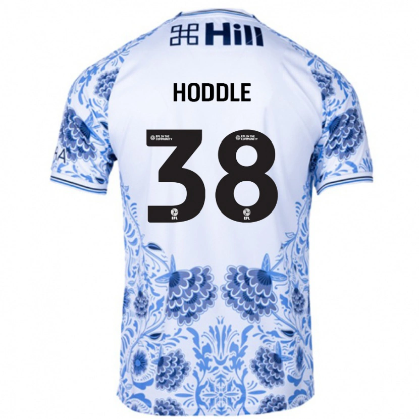 Danxen Kvinnor George Hoddle #38 Vit Blå Bortatröja Matchtröjor 2024/25 Tröjor T-Tröja
