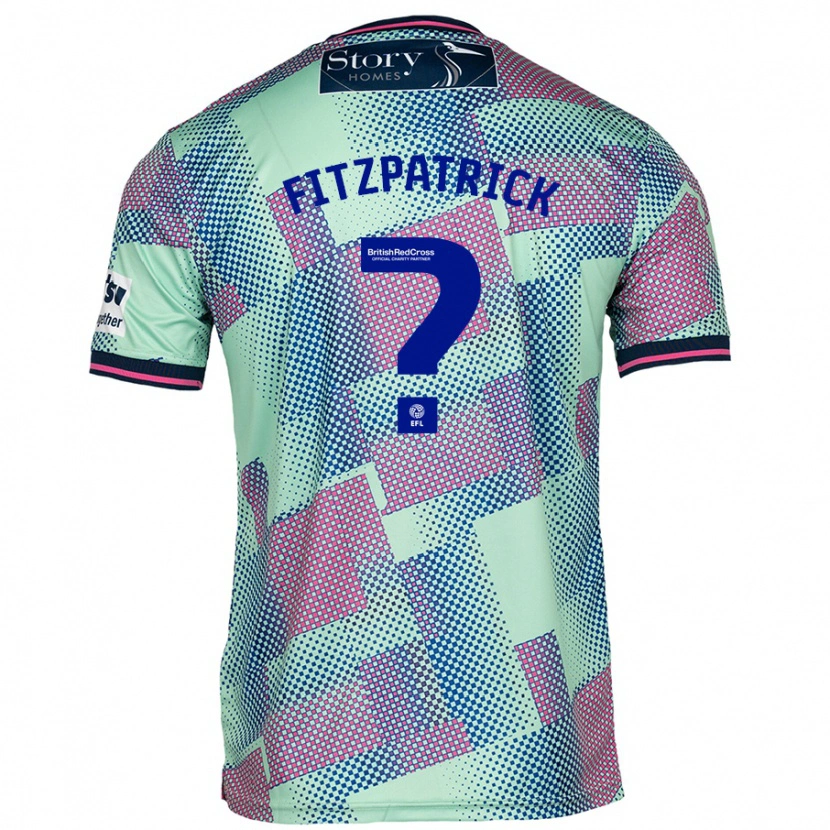 Danxen Kvinnor Aran Fitzpatrick #0 Grön Bortatröja Matchtröjor 2024/25 Tröjor T-Tröja