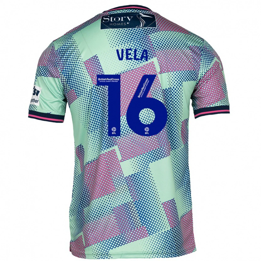 Danxen Kvinnor Josh Vela #16 Grön Bortatröja Matchtröjor 2024/25 Tröjor T-Tröja