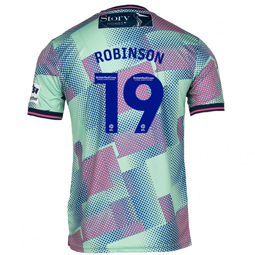 Danxen Kvinnor Jack Robinson #19 Grön Bortatröja Matchtröjor 2024/25 Tröjor T-Tröja