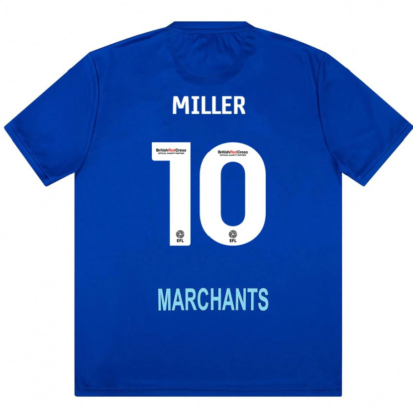 Danxen Kvinnor George Miller #10 Grön Bortatröja Matchtröjor 2024/25 Tröjor T-Tröja