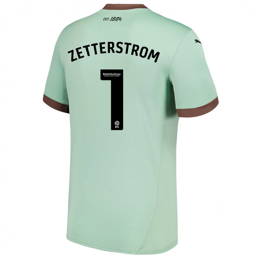 Danxen Kvinnor Jacob Widell Zetterström #1 Blek Grön Bortatröja Matchtröjor 2024/25 Tröjor T-Tröja