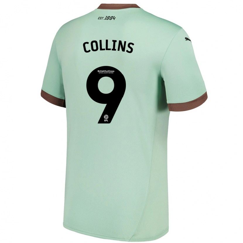Danxen Kvinnor James Collins #9 Blek Grön Bortatröja Matchtröjor 2024/25 Tröjor T-Tröja