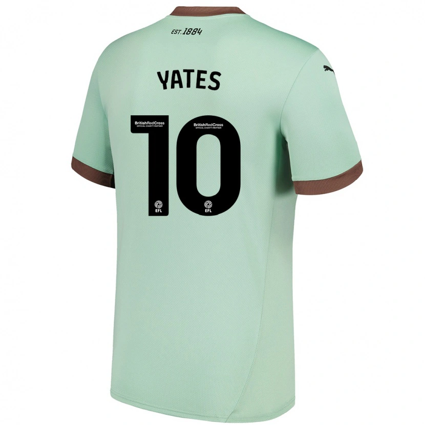 Danxen Kvinnor Jerry Yates #10 Blek Grön Bortatröja Matchtröjor 2024/25 Tröjor T-Tröja