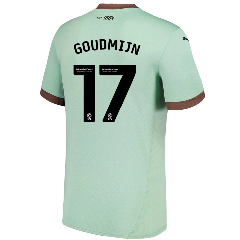 Danxen Kvinnor Kenzo Goudmijn #17 Blek Grön Bortatröja Matchtröjor 2024/25 Tröjor T-Tröja