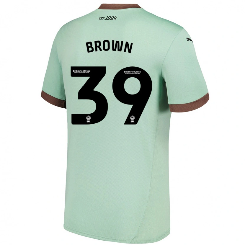 Danxen Kvinnor Dajaune Brown #39 Blek Grön Bortatröja Matchtröjor 2024/25 Tröjor T-Tröja