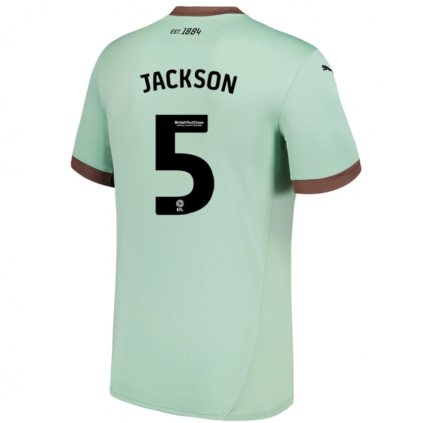 Danxen Kvinnor Sarah Jackson #5 Blek Grön Bortatröja Matchtröjor 2024/25 Tröjor T-Tröja