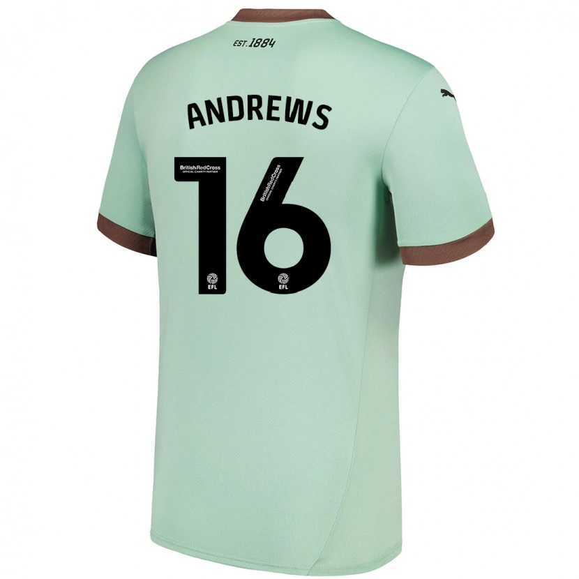 Danxen Kvinnor Marli Rhodes-Andrews #16 Blek Grön Bortatröja Matchtröjor 2024/25 Tröjor T-Tröja